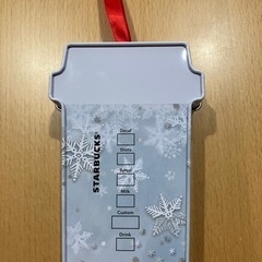 【取引中】スタバ　オーナメント缶（中身なし）の画像
