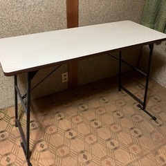 取引終了しました。昭和レトロ　編み機用テーブル　中古の画像