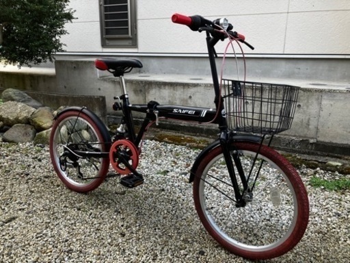409、折りたたみ自転車20インチ黒
