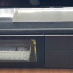 テレビボード　鏡面仕上げ(黒)