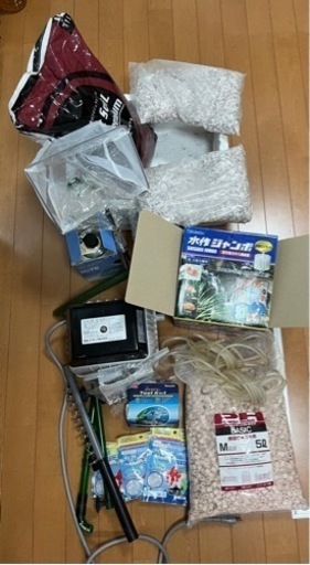 年末年始、水槽用品掃除してまとめ売り