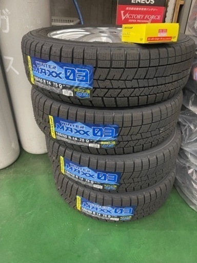 155/65R14 新品未使用スタッドレスタイヤホイールセット