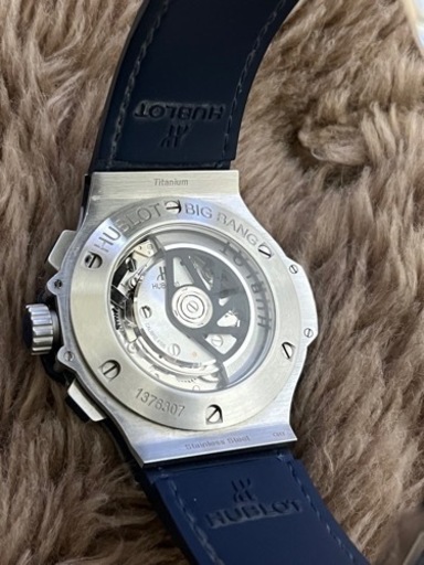 HUBLOT ウブロ　ビッグバン　スチールブルー　クロノグラフ