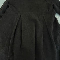 黒ロングコート　子供服　サイズ145/68の画像