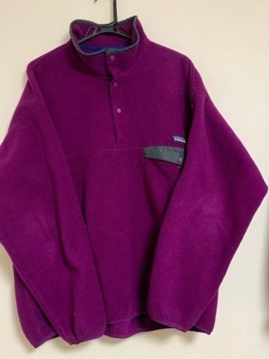 希少】パタゴニア　USA製　パープル　シンチラ スナップT フリース　XL