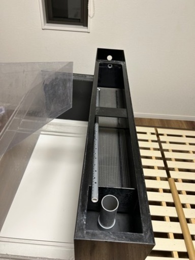 アクリル水槽 1200x600x450上部フィルター付き