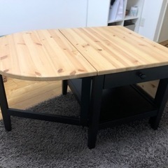 コーヒーテーブル　ローテーブル　IKEA 折りたたみ式テーブルの画像