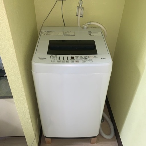 【キャンセル】Hisense 洗濯機 4.5kg 美品