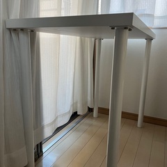 オフィスデスク無料で譲ります　白　ホワイト