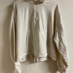 古着パーカーハーフジップ