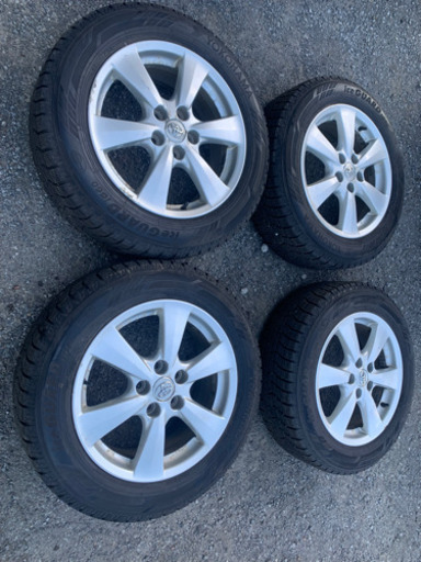 215/60R17 スタッドレス バリ山 ヨコハマ アイスガード エスティマ アルファード セット