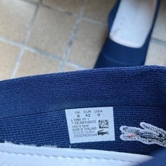 ラコステ　メッシュ　スリッポン　の画像