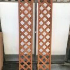 ラティス・スタンド（コンクリートブロック）・置きウッドデッキ