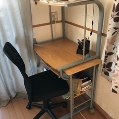 机、いす　オフィス用(回転式チェアー付き）の画像