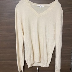 【美品中古】UNIQLOカシミヤセーター(白)とanysisのセ...