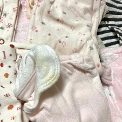 女の子ベビー服 冬用モコモコ服 アウター 防寒着の画像