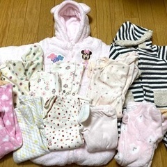 女の子ベビー服 冬用モコモコ服 アウター 防寒着
