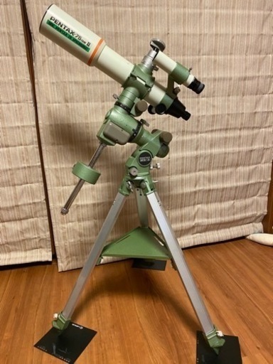 天体望遠鏡　赤道儀  PENTAX -75EDHF とOLYMPUS OM10