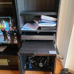 壁面収納 収納庫 テレビ台 デスクの画像