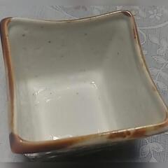 志野焼　四角鉢器　5客～　未使用の画像
