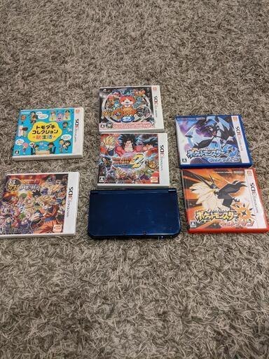 任天堂3DS LL 中古品【本体とカセットまとめ売り】