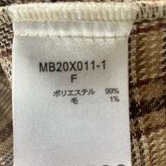 チェックワンピースの画像