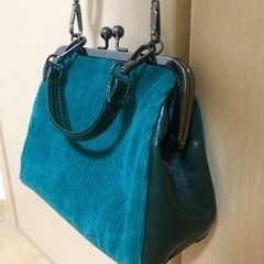 【お話し中】合皮・コーデュロイ斜め掛けミニショルダーバッグの画像