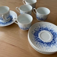 (お取引中です)コーヒーカップとソーサー　yamaka 5客セット　美品の画像