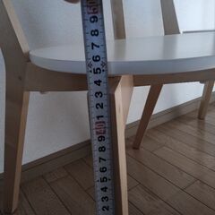 IKEAダイニング椅子2つ（受渡予定となりました）の画像