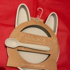 Lila & Jack- シリコン Baby Plate, Sp...