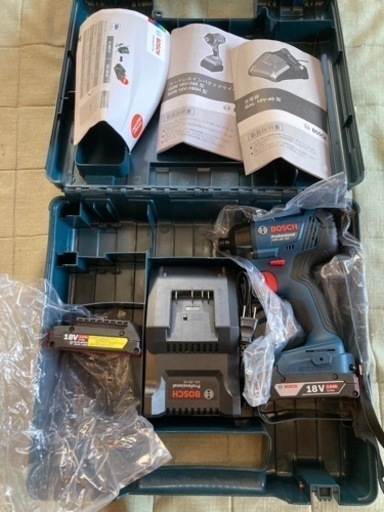 新品未開封BOSCH 18v インパクトドライバー　プロフェッショナル　2バッテリー