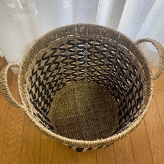 【ACTUS】シーグラスラウンドバスケット の画像