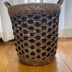 【ACTUS】シーグラスラウンドバスケット の画像