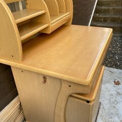 【引取り限定】学習机（幅100cm奥行72cm高さ76cm～12...