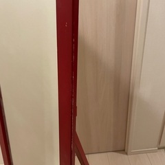 姿見　ミラー　全身鏡　赤の画像
