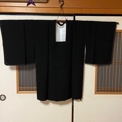 着物　道行コート　黒　美品