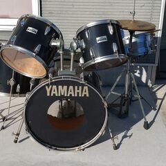 【値下げ】YAMAHAドラムセット　バスドラム破れあり　スティッ...