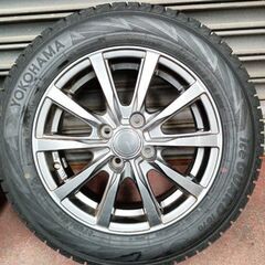 工賃込 ほぼ新品 175/65R14 2021年 横浜ﾀｲﾔｽﾀｯﾄﾞﾚｽ＆ほぼ新品ｱﾙﾐﾎｲｰﾙの画像