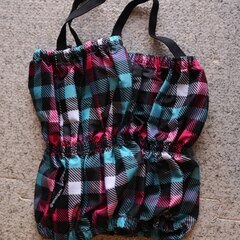 【新品未使用】撥水レッグカバー　キッズ　チェック