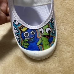 上靴にイラストの画像