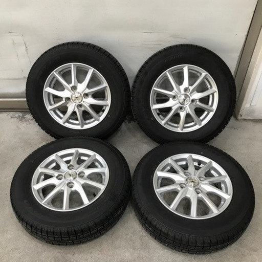 決まりました。スタッドレスタイヤ　145/80R13  18年製　155/65R14の互換サイズ