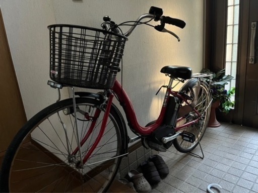 電気アシスト自転車　YAMAHA  PAS  NATURA  レッド