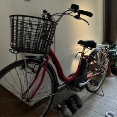 電気アシスト自転車　YAMAHA  PAS  NATURA  レッド
