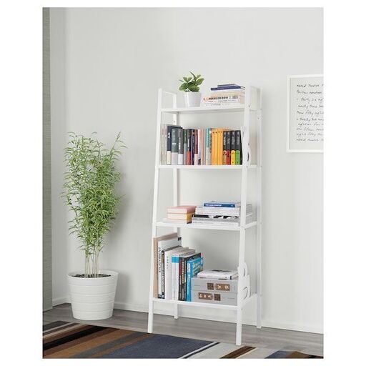 【ほぼ新品　IKEA】LERBERG レールベリ シェルフユニット　ホワイト　ラック　シェルフ　棚