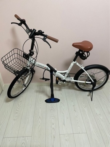 現金手渡し可　折りたたみ自転車　取り扱い説明書付き