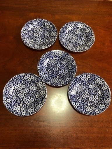 バーレイ（BURLEIGH）プレート5枚セット（ケーキ皿