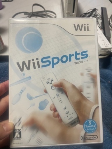 wii wiisports、マリオカセット付き