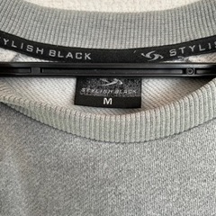 men'sスウェットSTYLISH BLACK （グレー）Ｍサイズ【値下げ交渉可】の画像