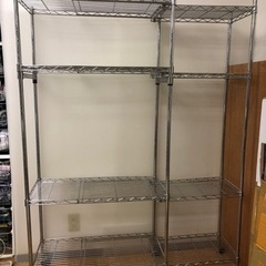 【決定しました】伸縮できる便利なスチールラック　中古