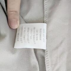 【美品】バックリボンサロペット オーバーオール サロペット ワイドパンツ グレージュの画像